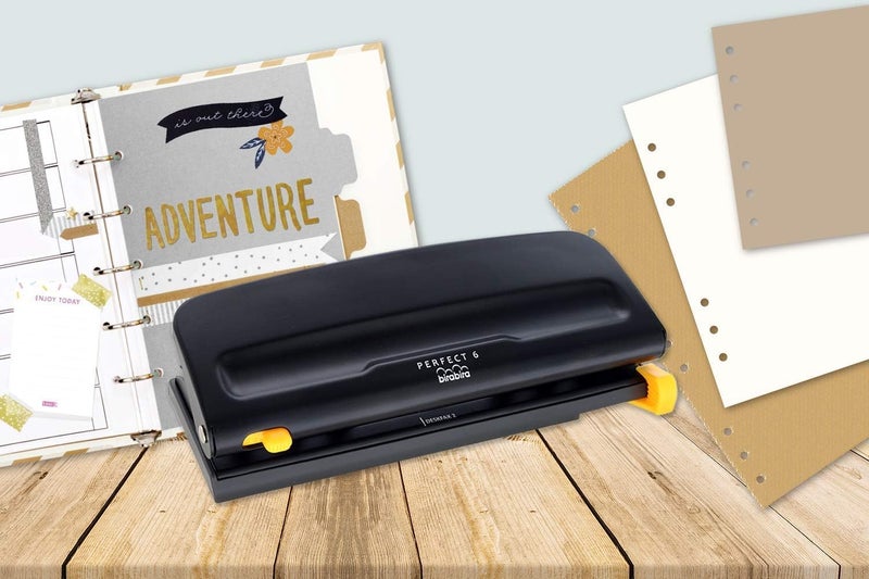 Bira Craft Bira 6 Hole Punch, six Hole Binder, Black, Adjustable, 8 Sheet Capacity, Mini/Pocket A3/ A4 / A5 / A6 / Agenda/Personal/Deskfax, Performance Guaranteed - Image 3